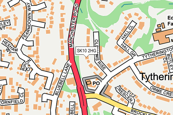 SK10 2HG map - OS OpenMap – Local (Ordnance Survey)