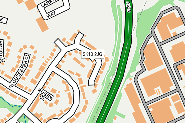 SK10 2JG map - OS OpenMap – Local (Ordnance Survey)