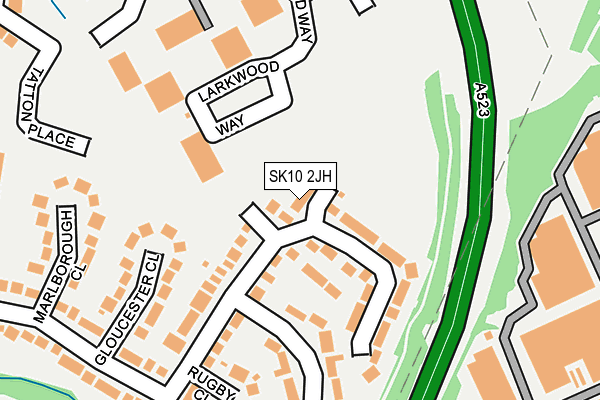 SK10 2JH map - OS OpenMap – Local (Ordnance Survey)