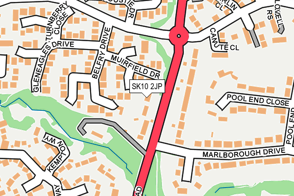 SK10 2JP map - OS OpenMap – Local (Ordnance Survey)