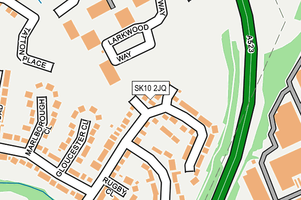 SK10 2JQ map - OS OpenMap – Local (Ordnance Survey)