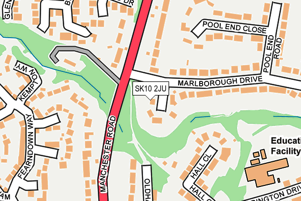 SK10 2JU map - OS OpenMap – Local (Ordnance Survey)