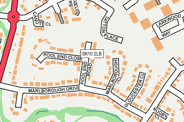 SK10 2LB map - OS OpenMap – Local (Ordnance Survey)