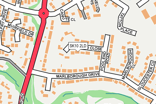 SK10 2LD map - OS OpenMap – Local (Ordnance Survey)