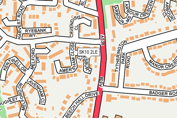 SK10 2LE map - OS OpenMap – Local (Ordnance Survey)