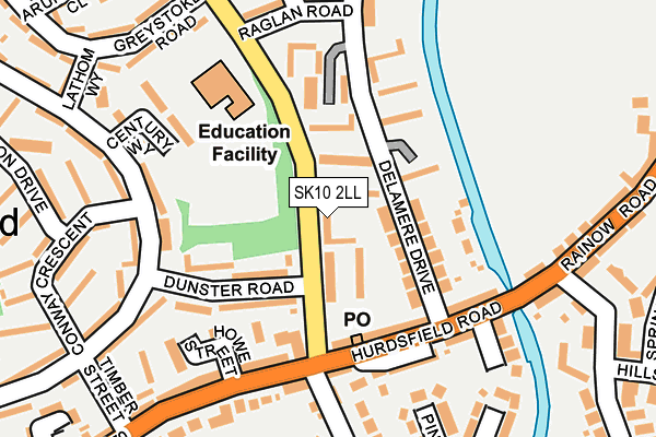 SK10 2LL map - OS OpenMap – Local (Ordnance Survey)