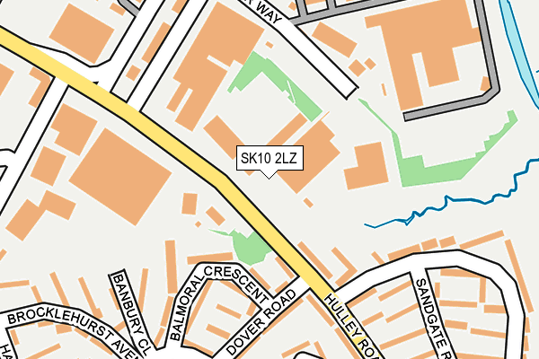 SK10 2LZ map - OS OpenMap – Local (Ordnance Survey)