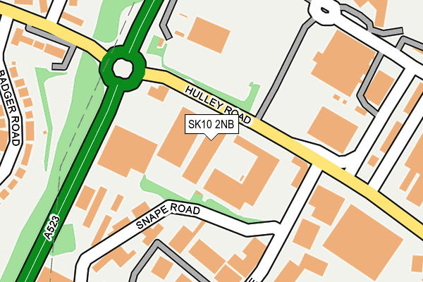 SK10 2NB map - OS OpenMap – Local (Ordnance Survey)