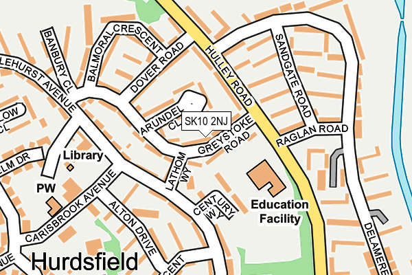 SK10 2NJ map - OS OpenMap – Local (Ordnance Survey)