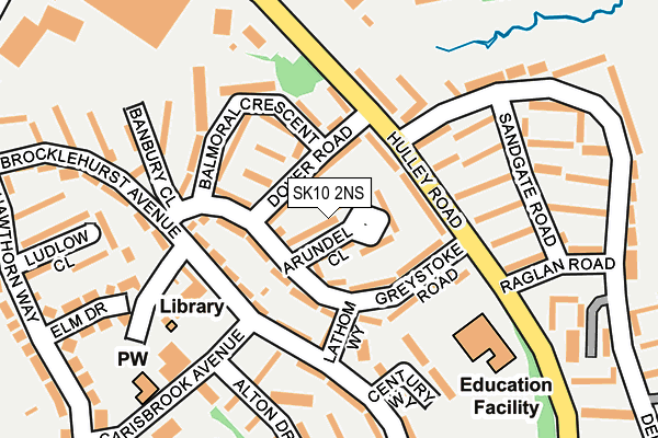 SK10 2NS map - OS OpenMap – Local (Ordnance Survey)