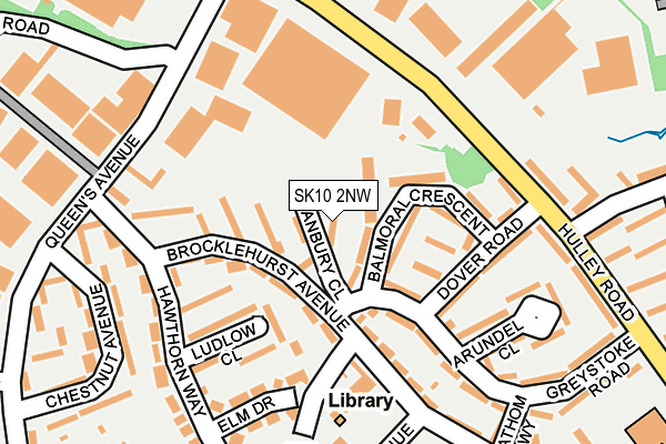 SK10 2NW map - OS OpenMap – Local (Ordnance Survey)