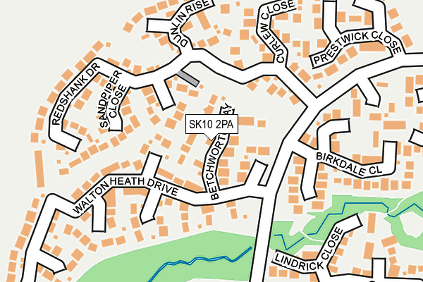 SK10 2PA map - OS OpenMap – Local (Ordnance Survey)
