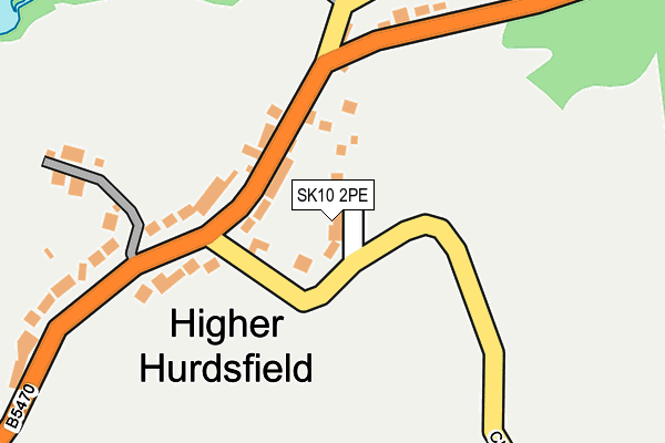 SK10 2PE map - OS OpenMap – Local (Ordnance Survey)