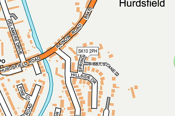 SK10 2PH map - OS OpenMap – Local (Ordnance Survey)