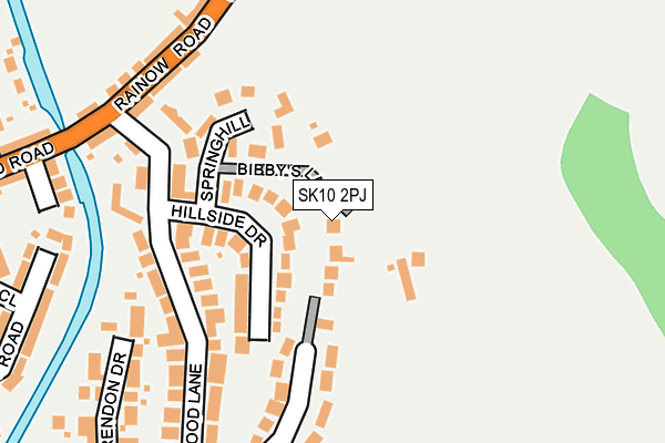 SK10 2PJ map - OS OpenMap – Local (Ordnance Survey)