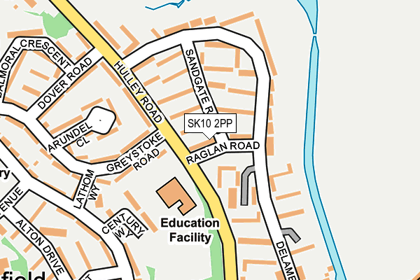 SK10 2PP map - OS OpenMap – Local (Ordnance Survey)