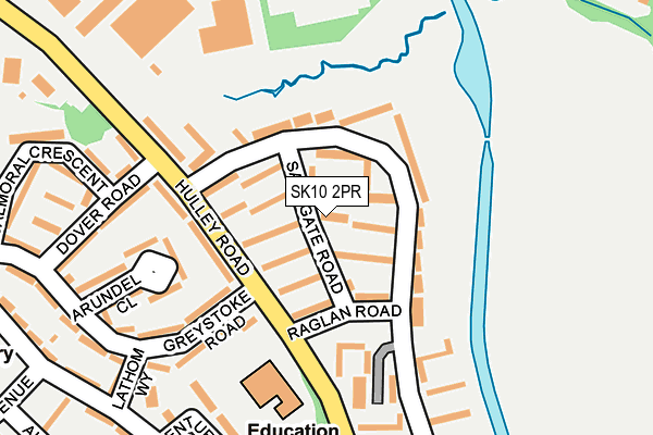 SK10 2PR map - OS OpenMap – Local (Ordnance Survey)