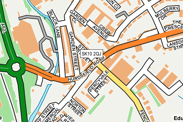 SK10 2QJ map - OS OpenMap – Local (Ordnance Survey)