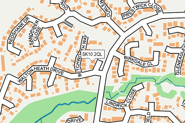 SK10 2QL map - OS OpenMap – Local (Ordnance Survey)