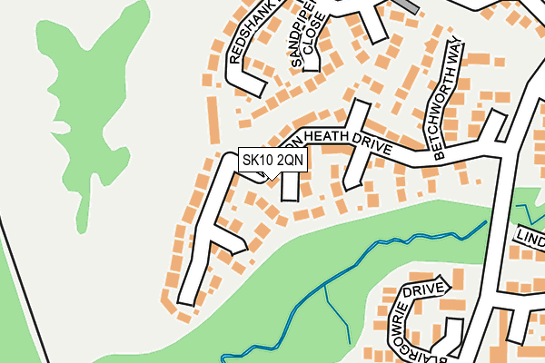 SK10 2QN map - OS OpenMap – Local (Ordnance Survey)