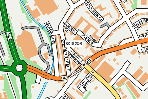 SK10 2QR map - OS OpenMap – Local (Ordnance Survey)