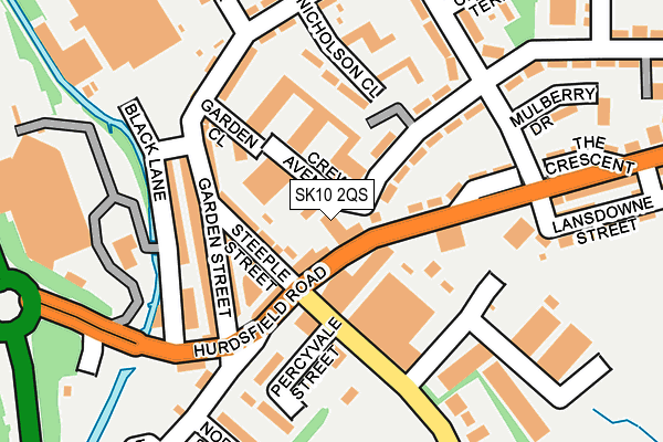 SK10 2QS map - OS OpenMap – Local (Ordnance Survey)