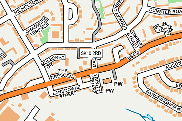 SK10 2RD map - OS OpenMap – Local (Ordnance Survey)