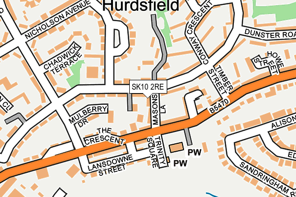 SK10 2RE map - OS OpenMap – Local (Ordnance Survey)