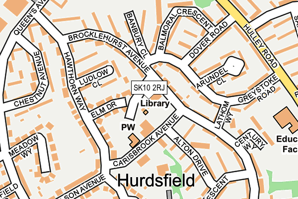 SK10 2RJ map - OS OpenMap – Local (Ordnance Survey)