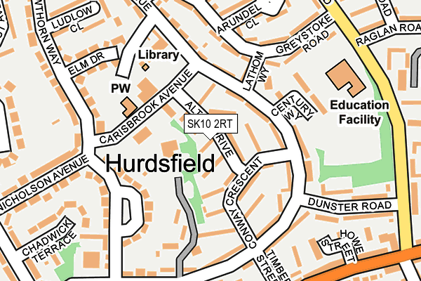 SK10 2RT map - OS OpenMap – Local (Ordnance Survey)