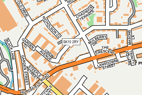 SK10 2RY map - OS OpenMap – Local (Ordnance Survey)