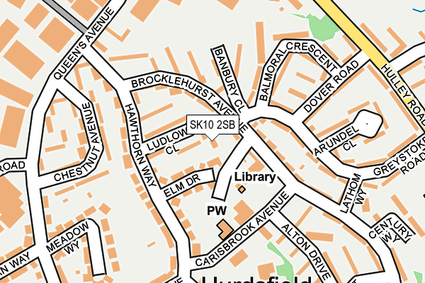 SK10 2SB map - OS OpenMap – Local (Ordnance Survey)