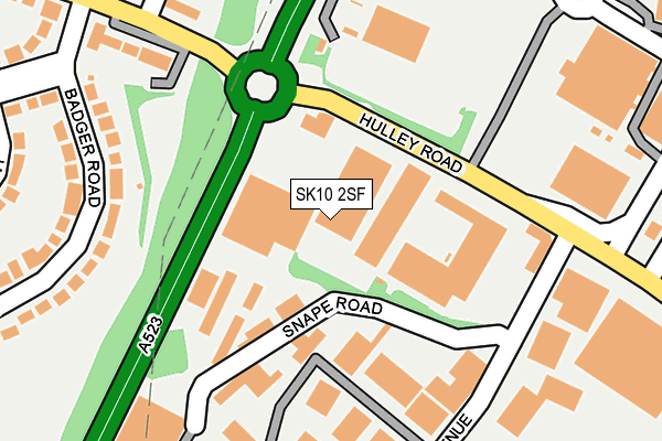 SK10 2SF map - OS OpenMap – Local (Ordnance Survey)