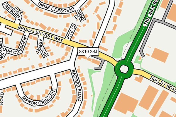 SK10 2SJ map - OS OpenMap – Local (Ordnance Survey)
