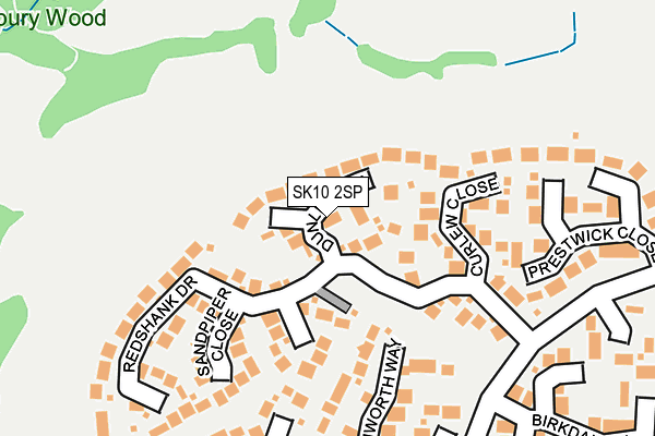 SK10 2SP map - OS OpenMap – Local (Ordnance Survey)