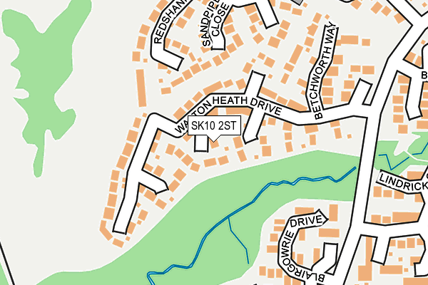 SK10 2ST map - OS OpenMap – Local (Ordnance Survey)