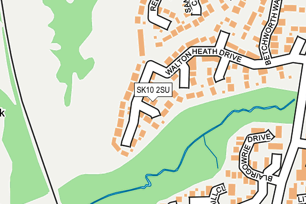 SK10 2SU map - OS OpenMap – Local (Ordnance Survey)