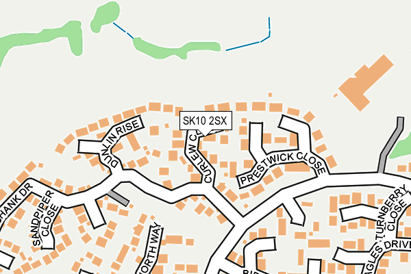 SK10 2SX map - OS OpenMap – Local (Ordnance Survey)