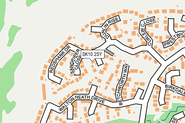 SK10 2SY map - OS OpenMap – Local (Ordnance Survey)