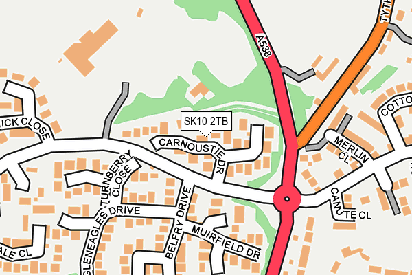 SK10 2TB map - OS OpenMap – Local (Ordnance Survey)