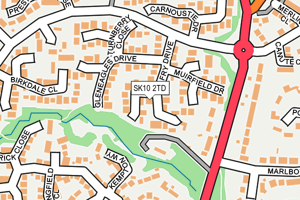 SK10 2TD map - OS OpenMap – Local (Ordnance Survey)