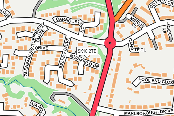 SK10 2TE map - OS OpenMap – Local (Ordnance Survey)