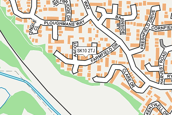 SK10 2TJ map - OS OpenMap – Local (Ordnance Survey)