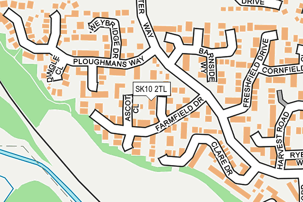 SK10 2TL map - OS OpenMap – Local (Ordnance Survey)