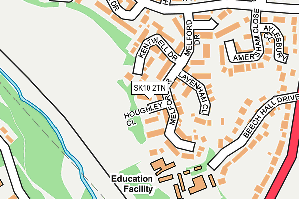 SK10 2TN map - OS OpenMap – Local (Ordnance Survey)