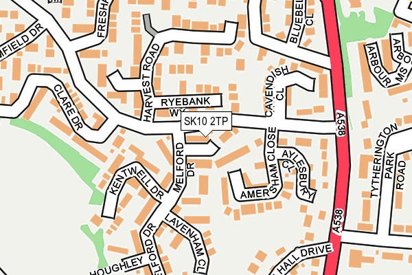 SK10 2TP map - OS OpenMap – Local (Ordnance Survey)