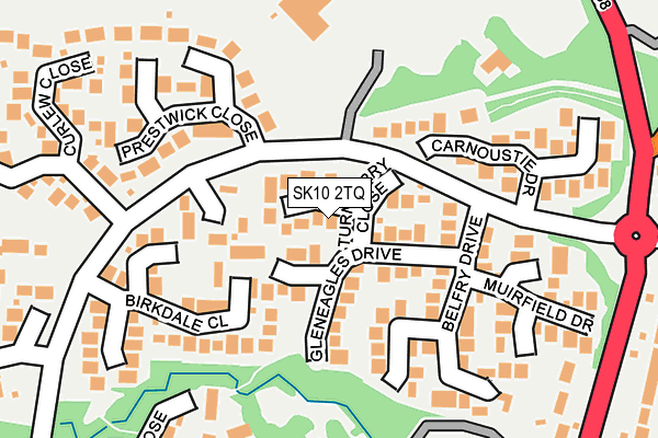 SK10 2TQ map - OS OpenMap – Local (Ordnance Survey)