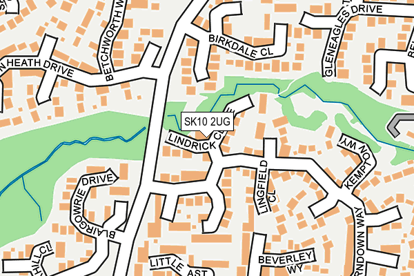 SK10 2UG map - OS OpenMap – Local (Ordnance Survey)