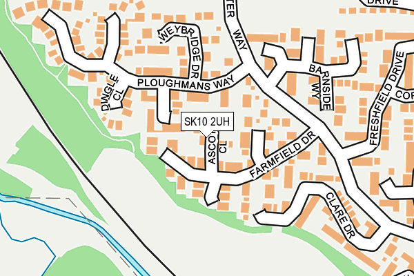 SK10 2UH map - OS OpenMap – Local (Ordnance Survey)