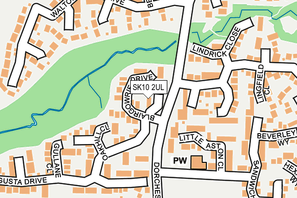 SK10 2UL map - OS OpenMap – Local (Ordnance Survey)